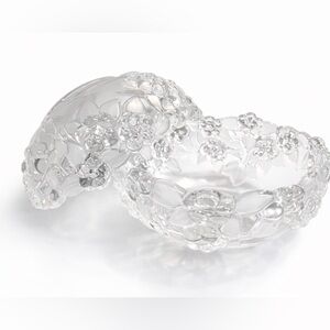 Set of 2 Vintage Mikasa Carmen Satin Crystal Bowls, Walther Glass Germany, 5”